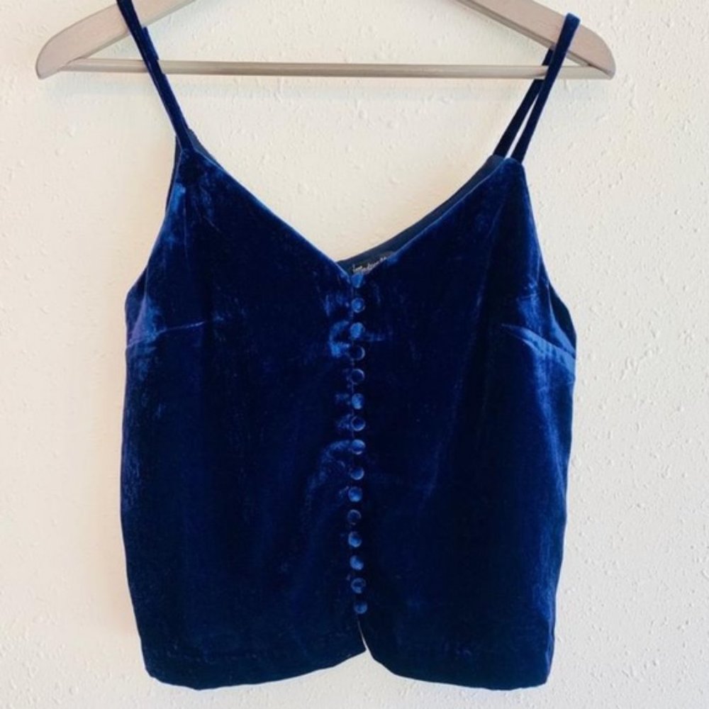 Madewell NWOT sz0 velvet crush navy cami